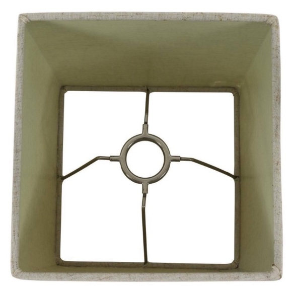 Rustic Bohemian Lamp Geometric Base with Linen Shade NWT Bedside Lamp - Picture 14 of 15